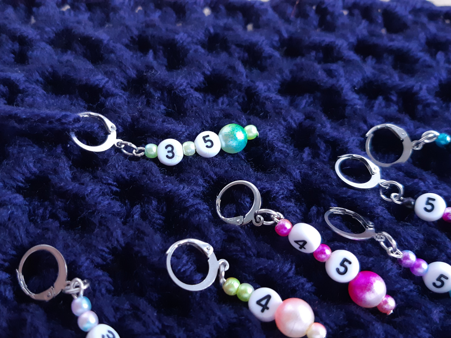 Crochet Hook Size Stitch Marker Set Of 7