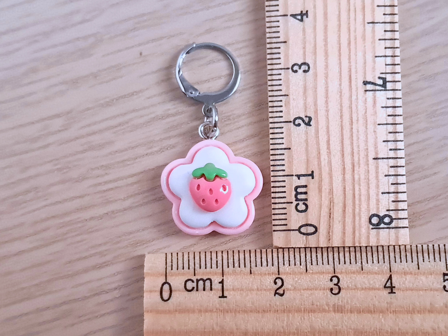 Strawberry Biscuit Stitch Marker