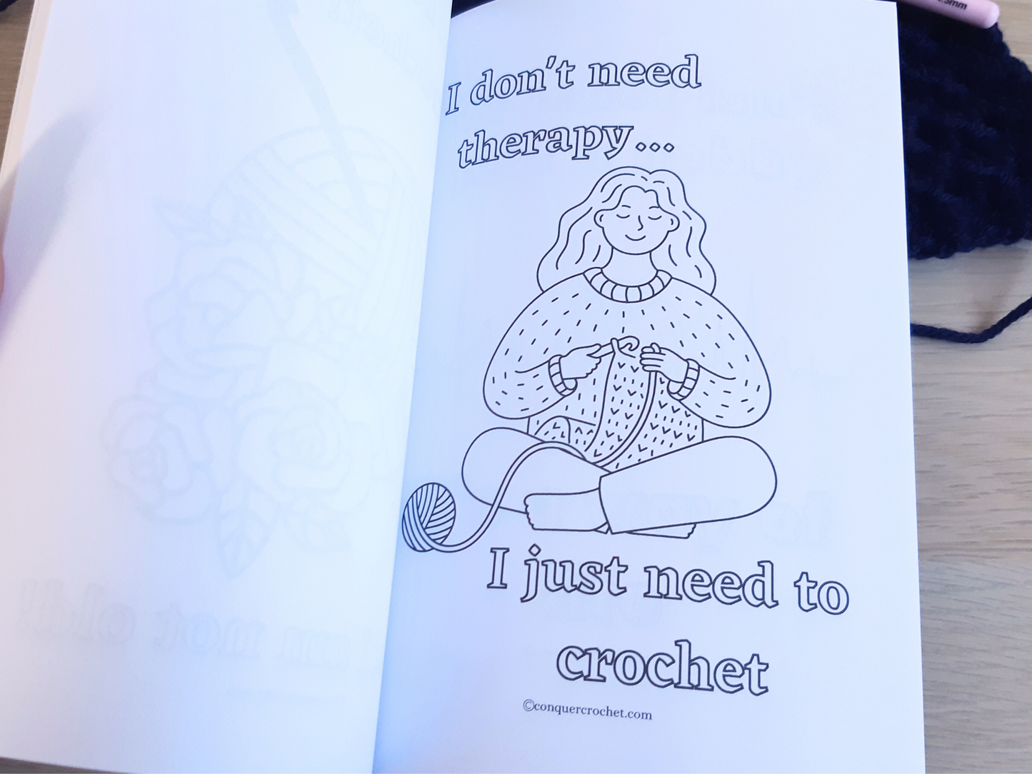 Mindful Crochet Colouring Book