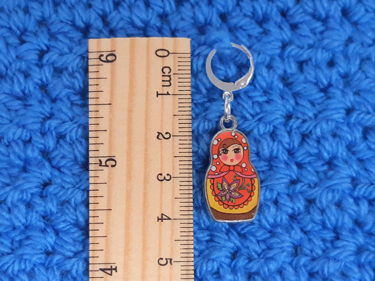 Babooshka Stitch Marker (yellow)