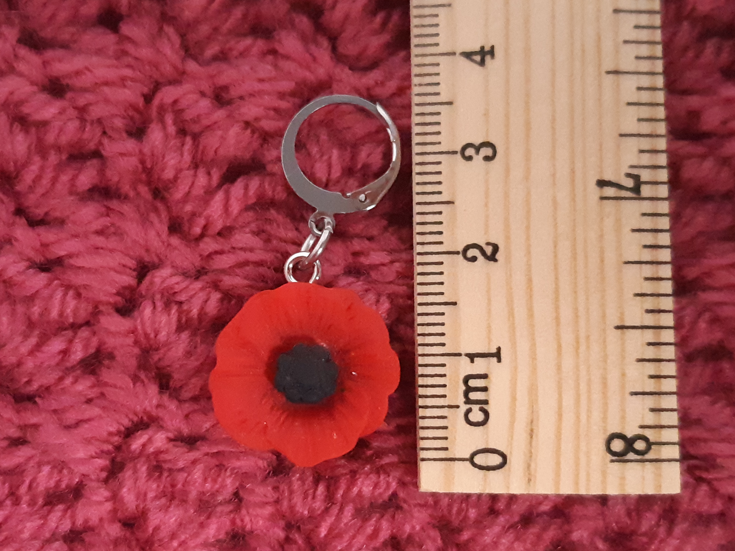 Poppy Stitch Marker