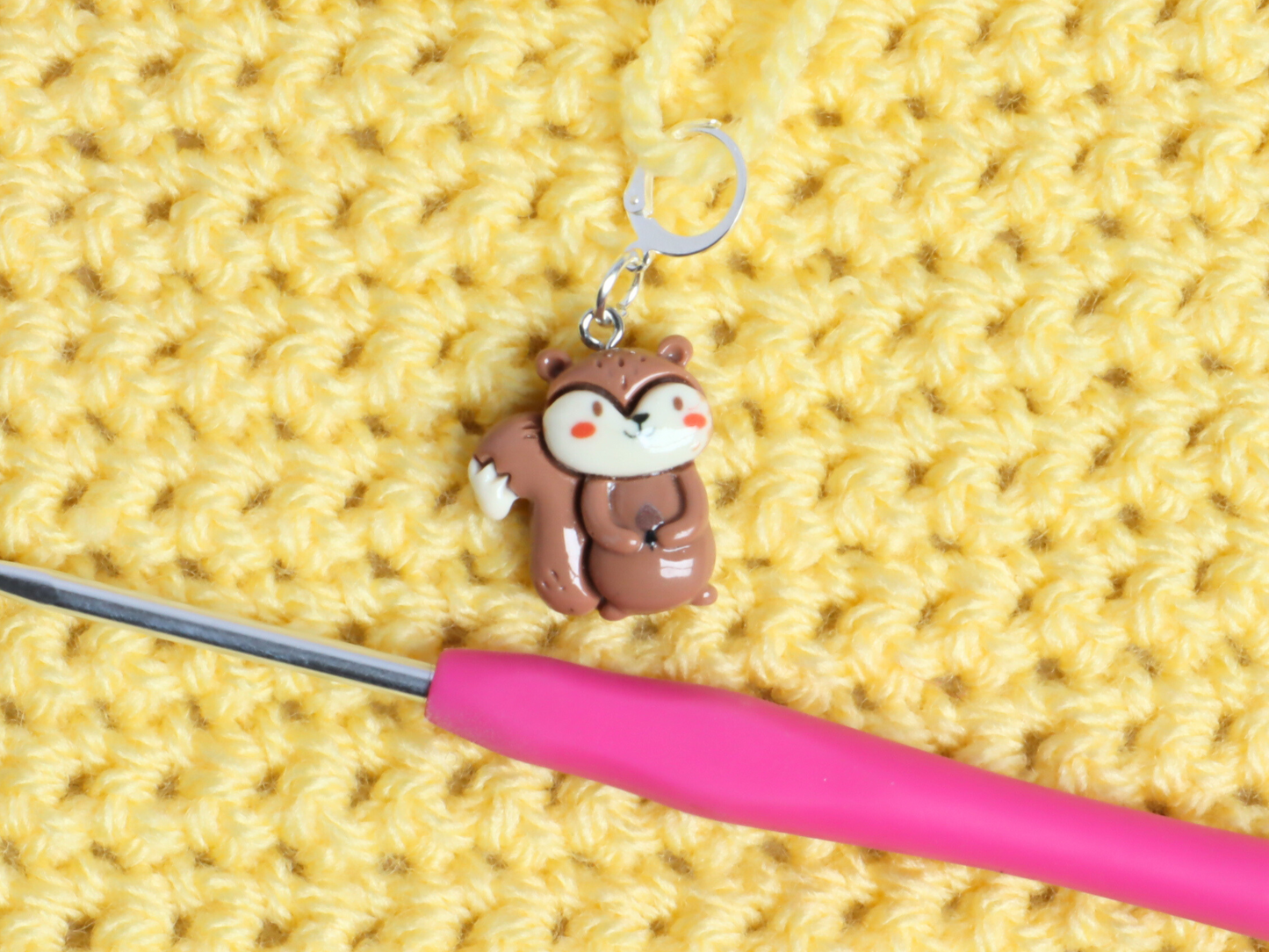 Squirrel Kawaii Stitch Marker