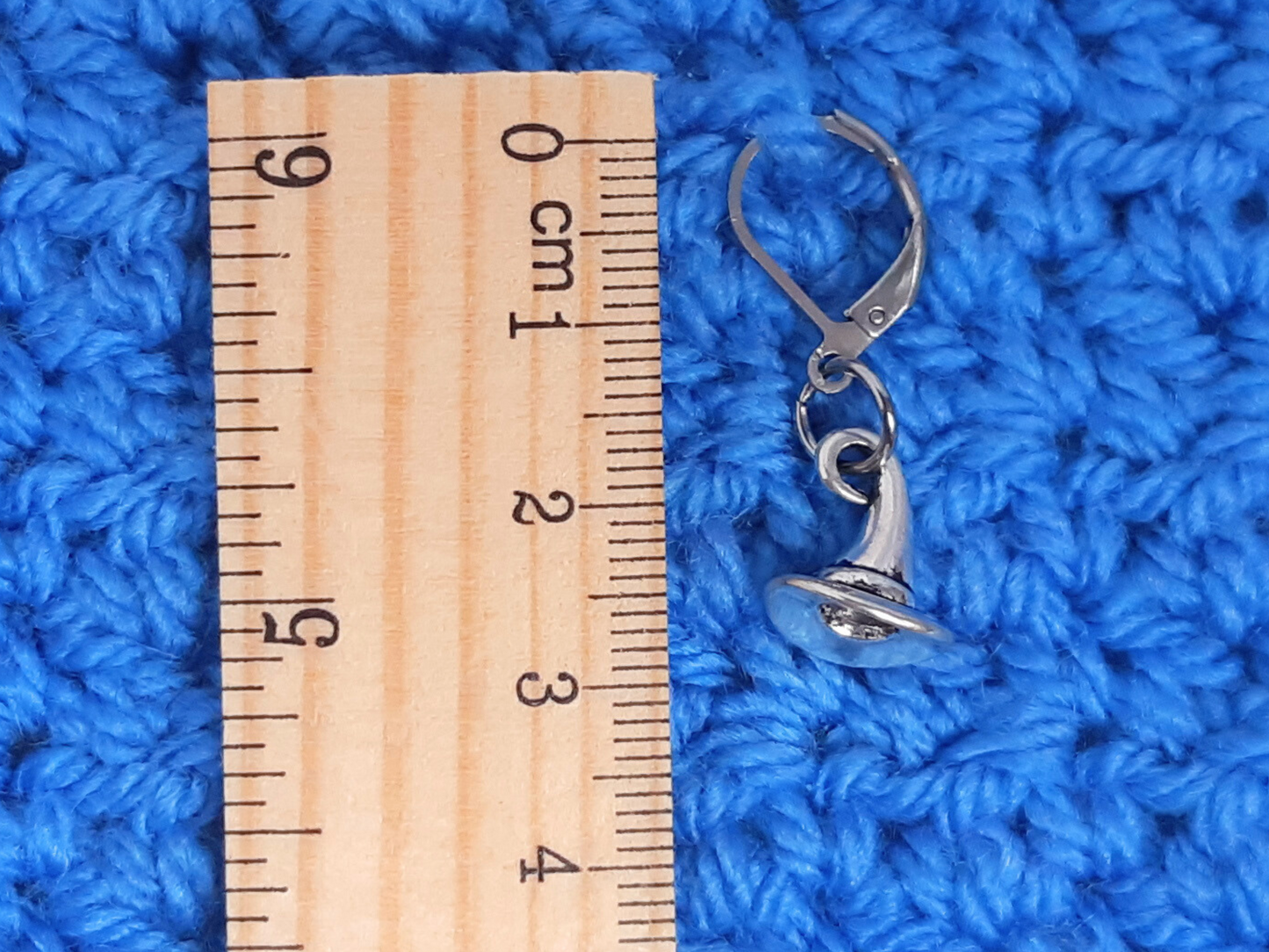 Witch's Hat Stitch Marker (Silver)