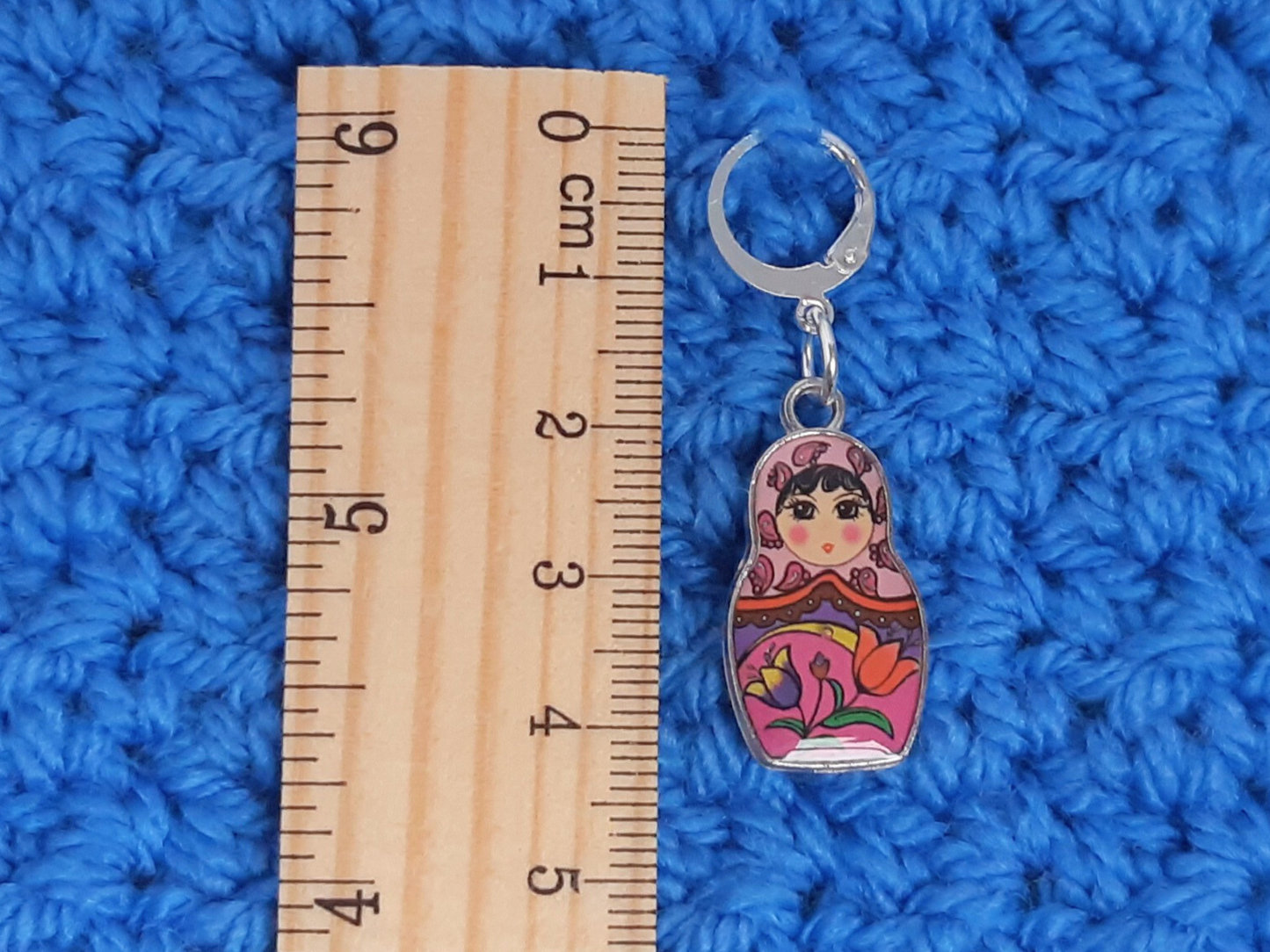 Babooshka Stitch Marker (pink)