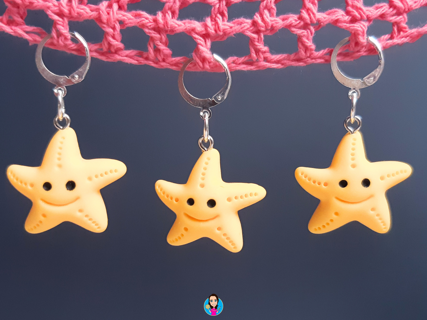 Starfish Kawaii Stitch Marker