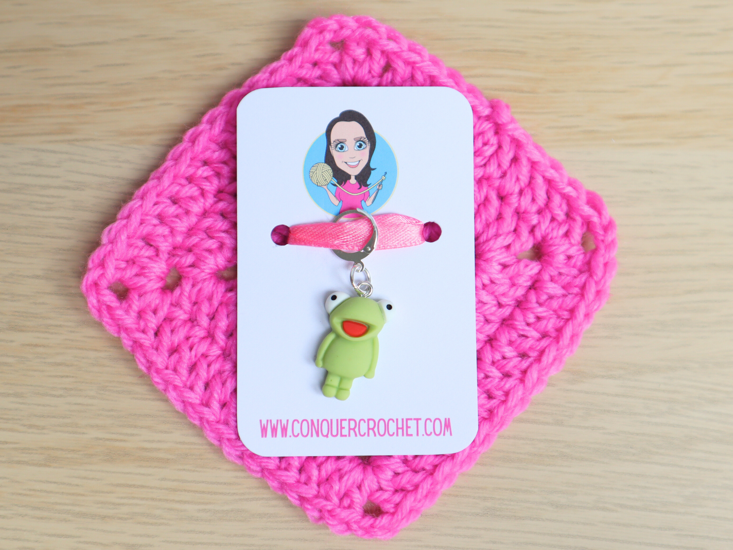 Happy Frog Kawaii Stitch Marker