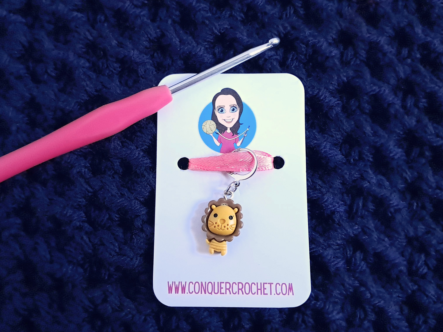 Lion Stitch Marker