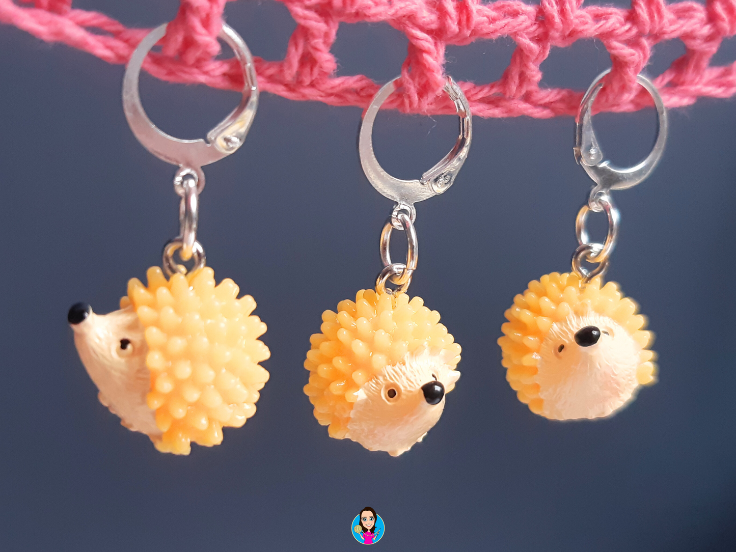 Hedgehog Kawaii Stitch Marker