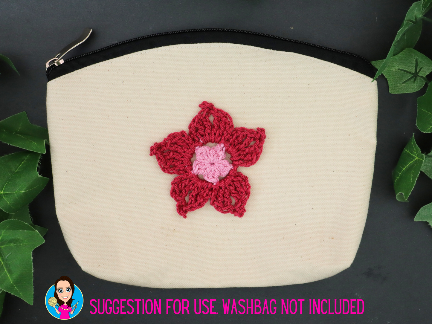 Pink Flower Applique