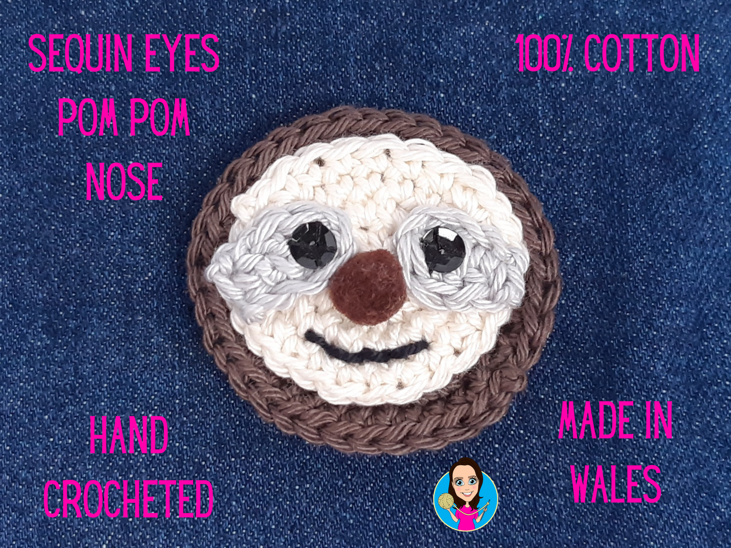 Sloth Applique