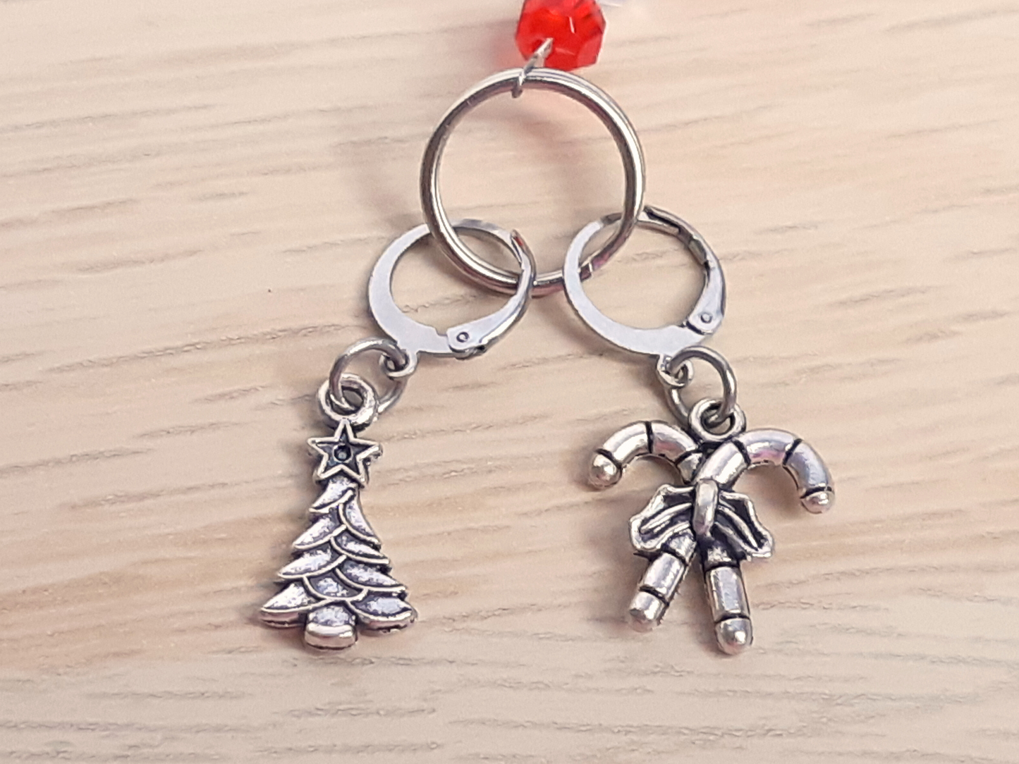 Christmas Scissor Fob and Stitch Markers Set