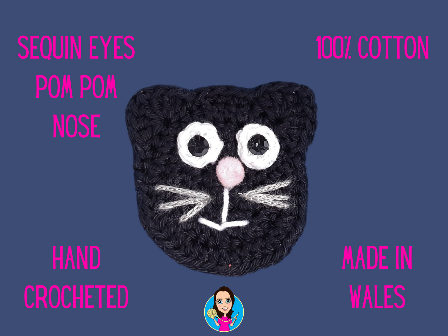 Black Cat Applique