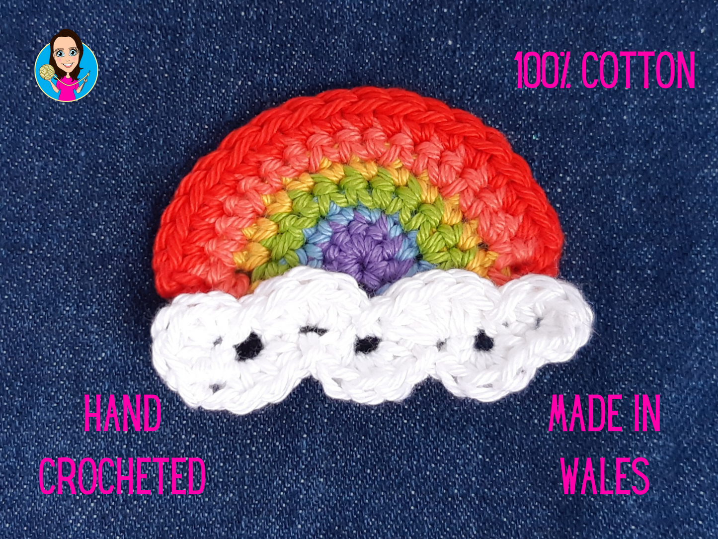 Rainbow & Cloud Applique