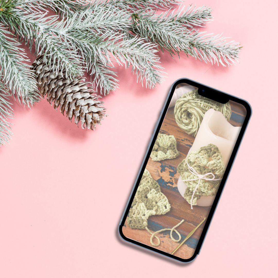 Christmas Crochet Phone Wallpapers - 10 Wallpapers for your phone