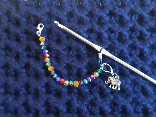 Elephant Beaded Hook Keeper