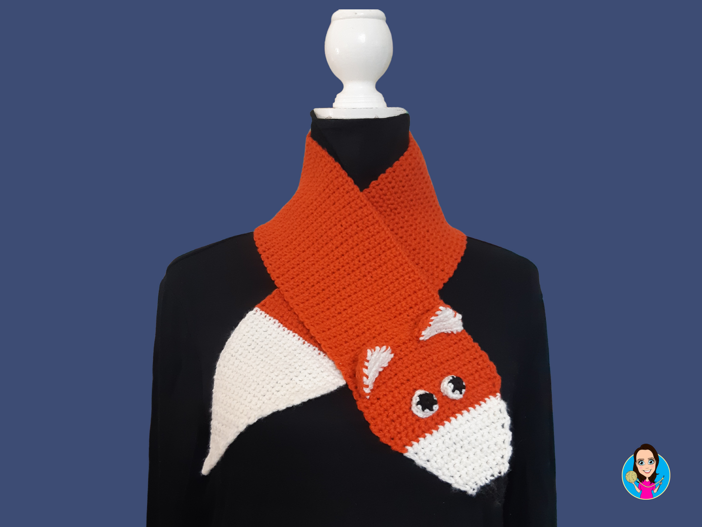 Fox Scarf Crochet Pdf Pattern