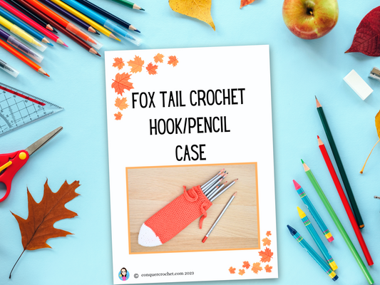 Fox Tail Pencil Case Crochet Pattern Pdf