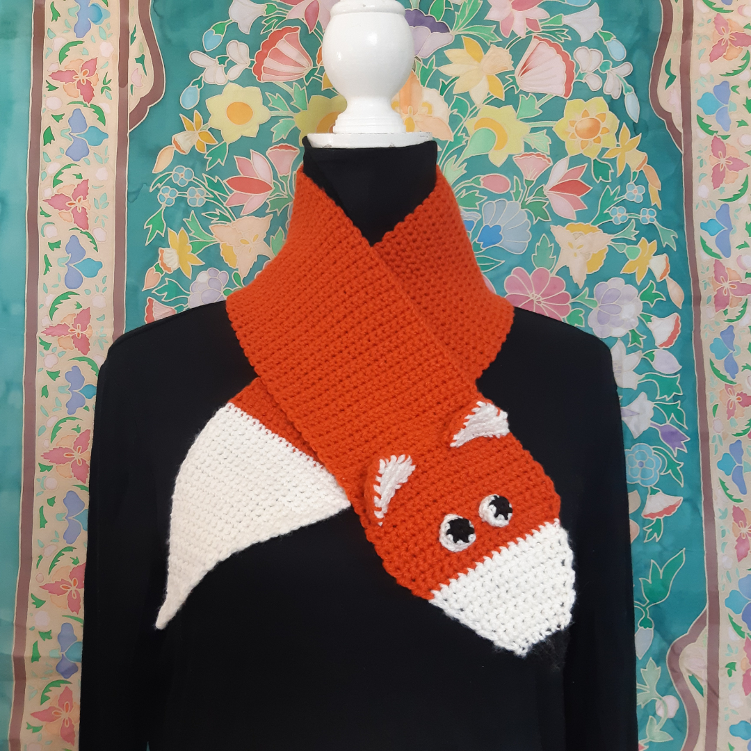 Fox Scarf Crochet Pdf Pattern