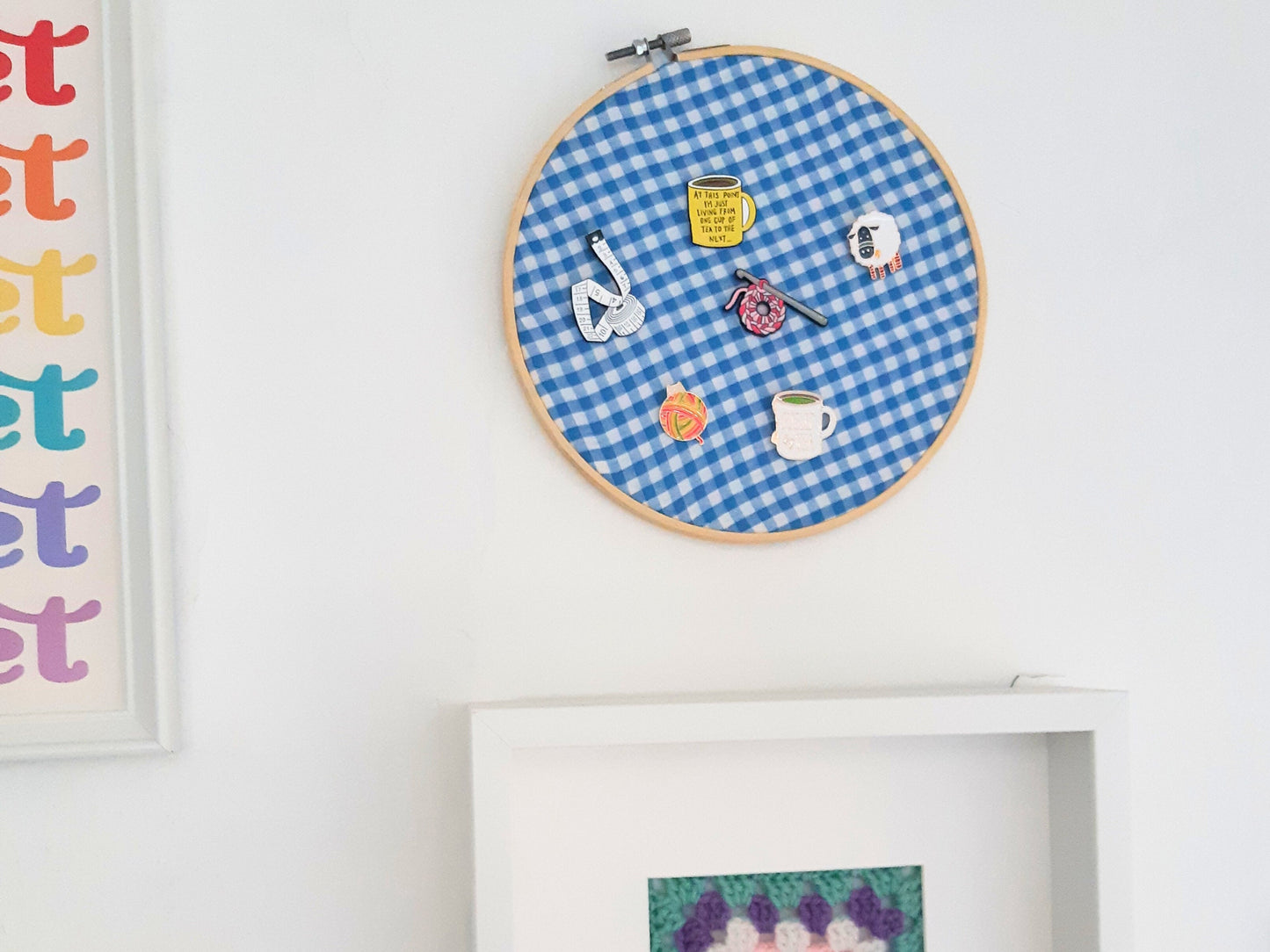 Crafter Fun Tape Measure Pin Badge