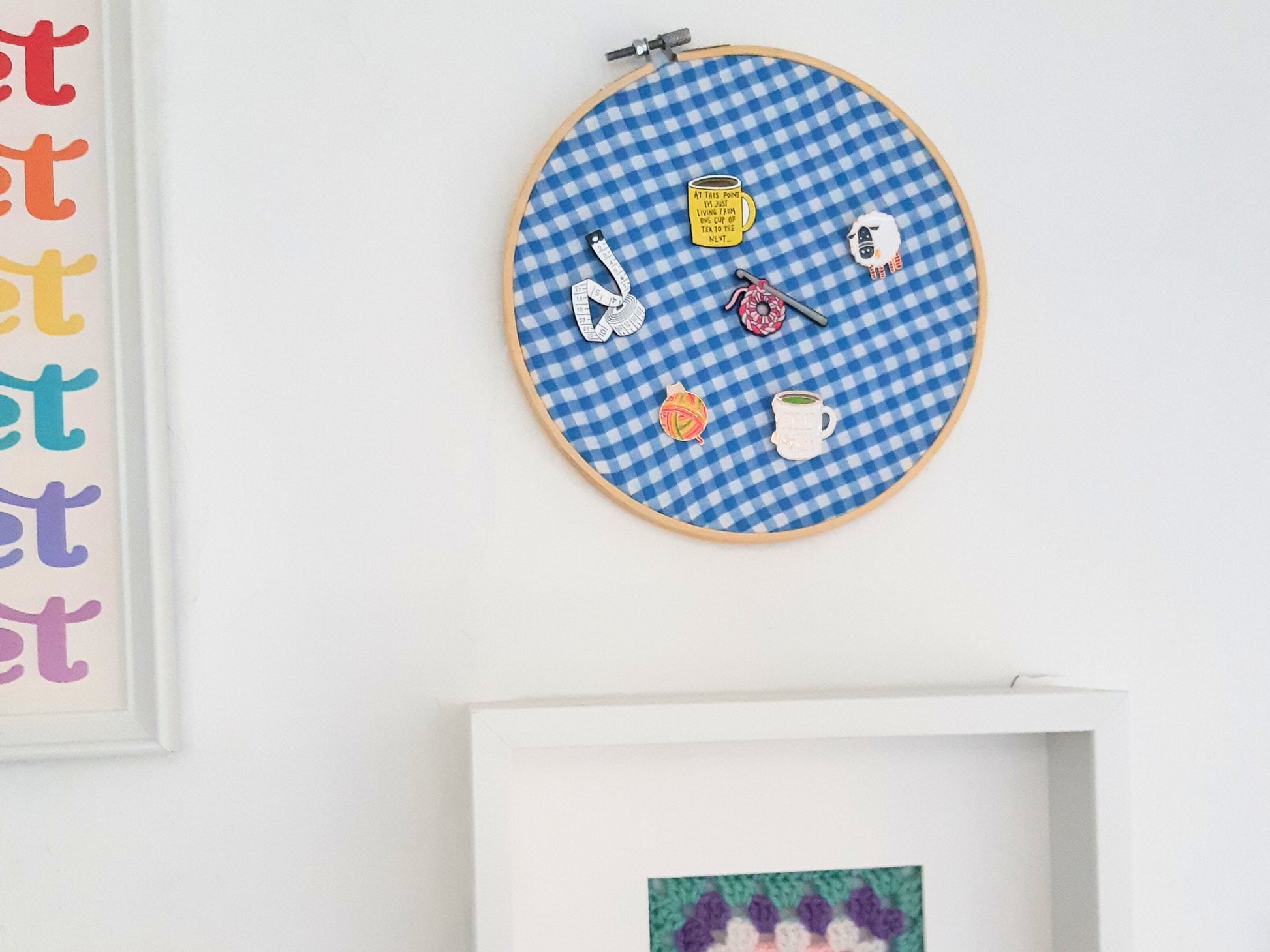 Crafter Fun Tape Measure Pin Badge