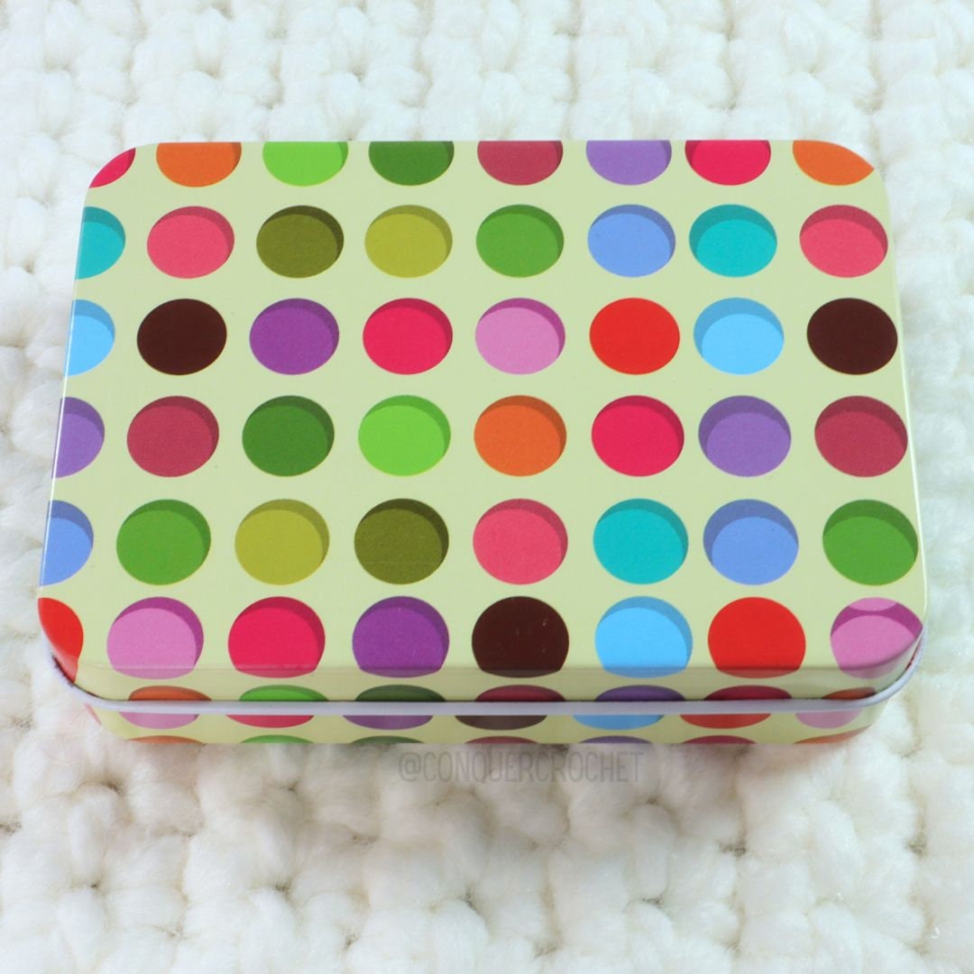 Dotty removable lid notions tin