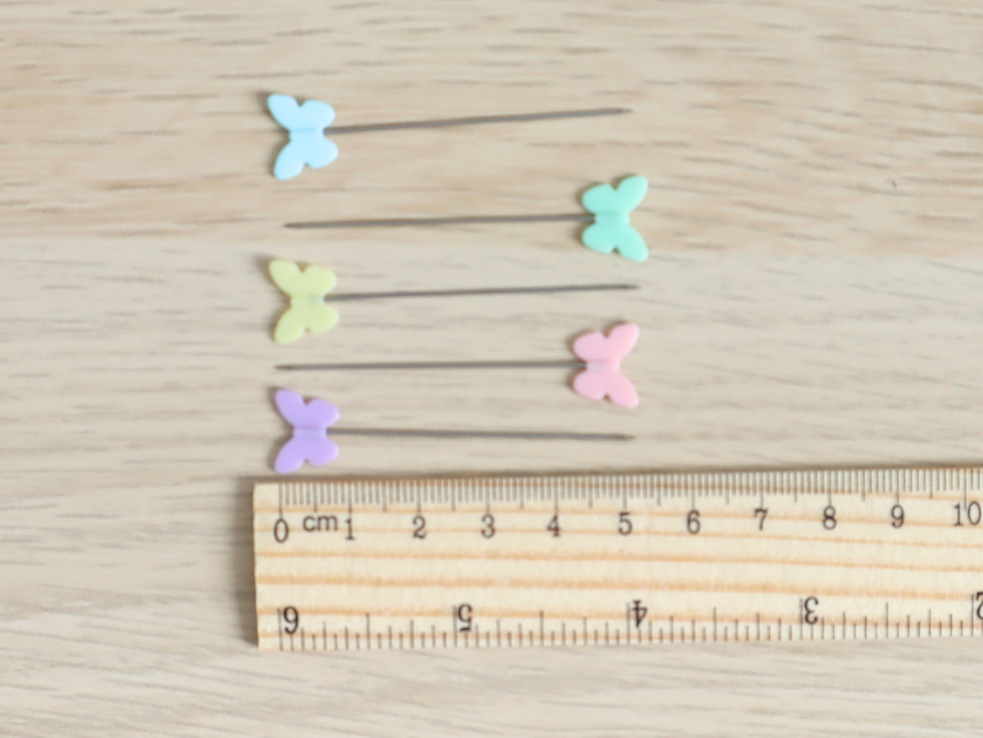 Pastel Butterfly sewing pins