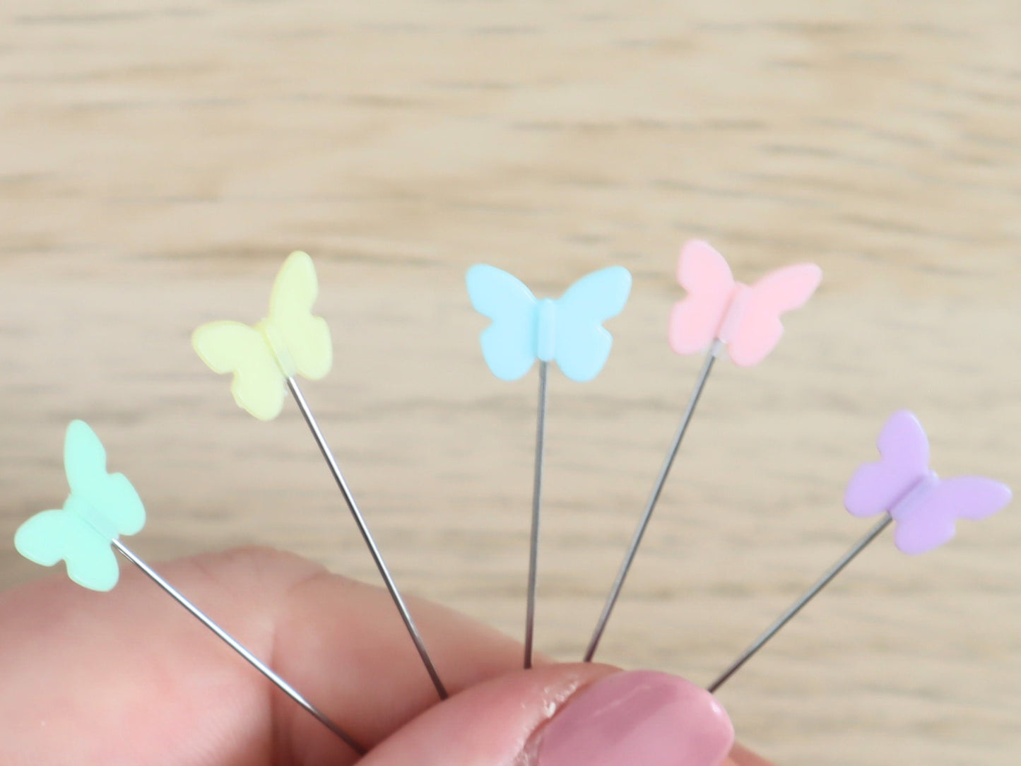 Pastel Butterfly sewing pins