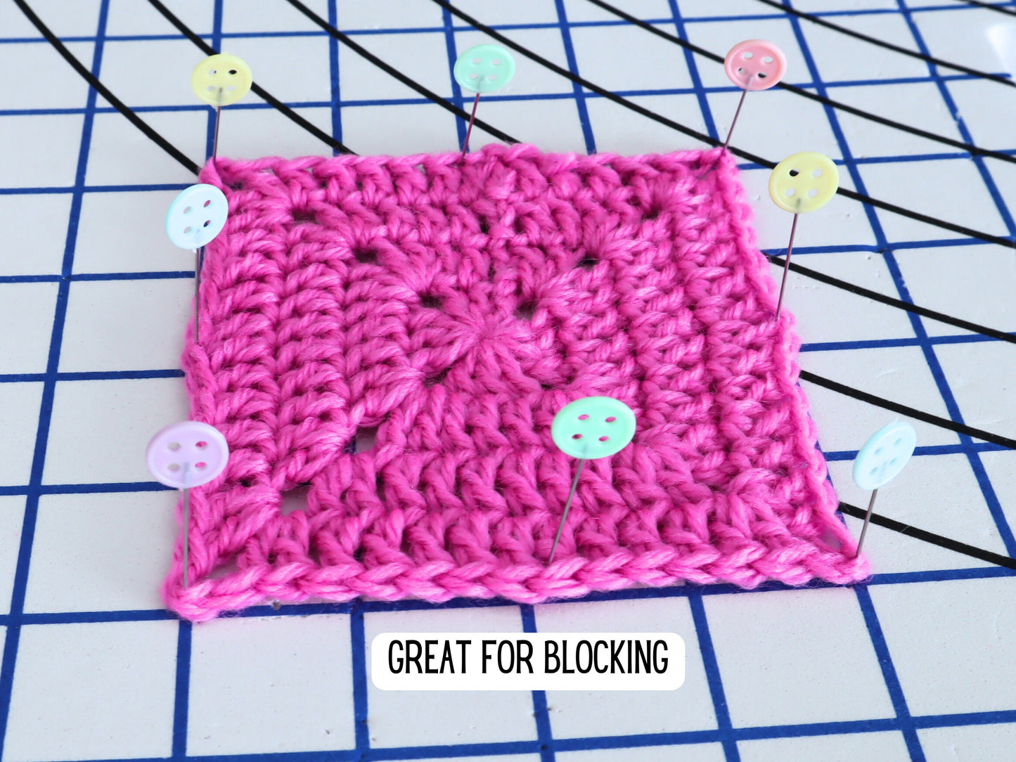 Pastel Buttons sewing pins set of 10