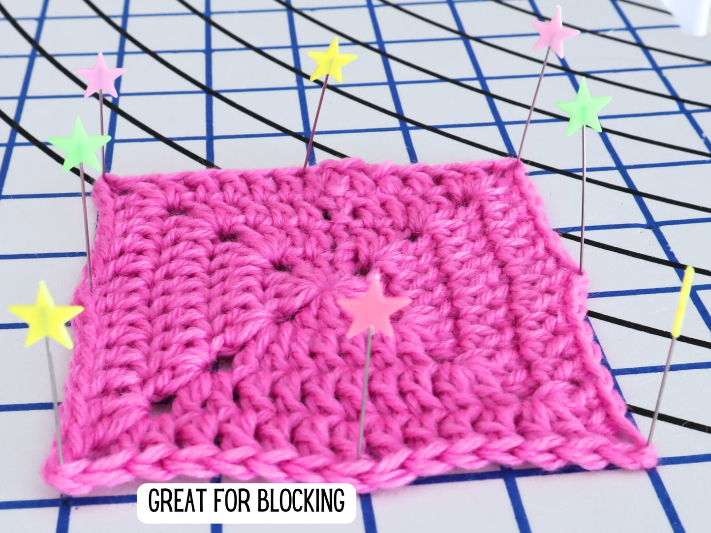 Pastel Stars sewing pins set of 10