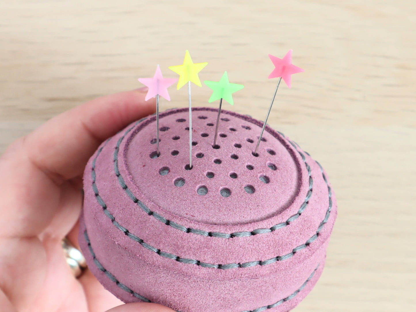 Pastel Stars sewing pins set of 10