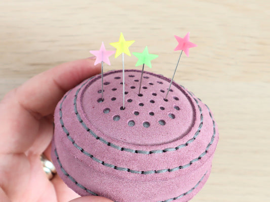 Pastel Stars sewing pins set of 10