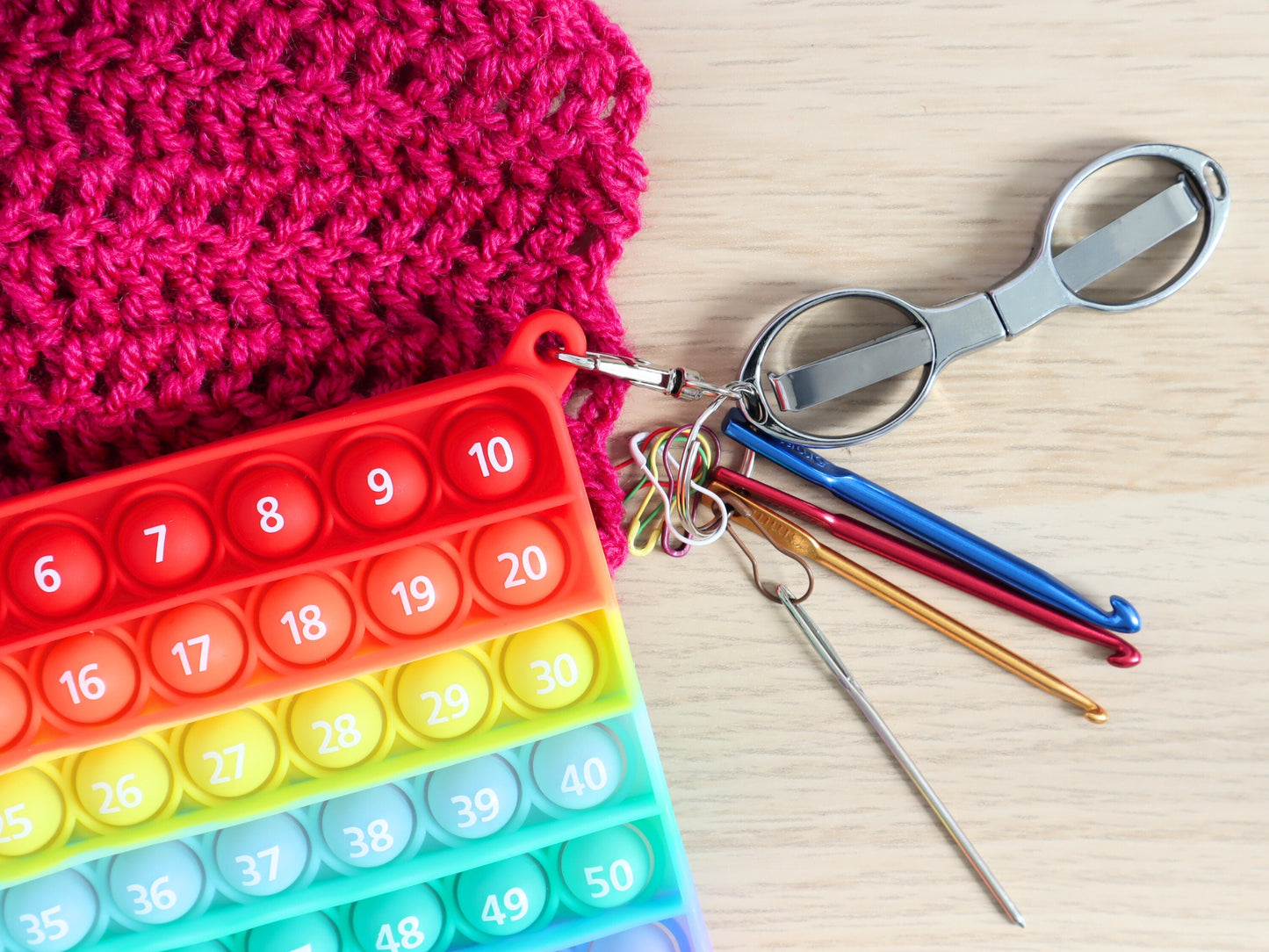 Rainbow popper row counter