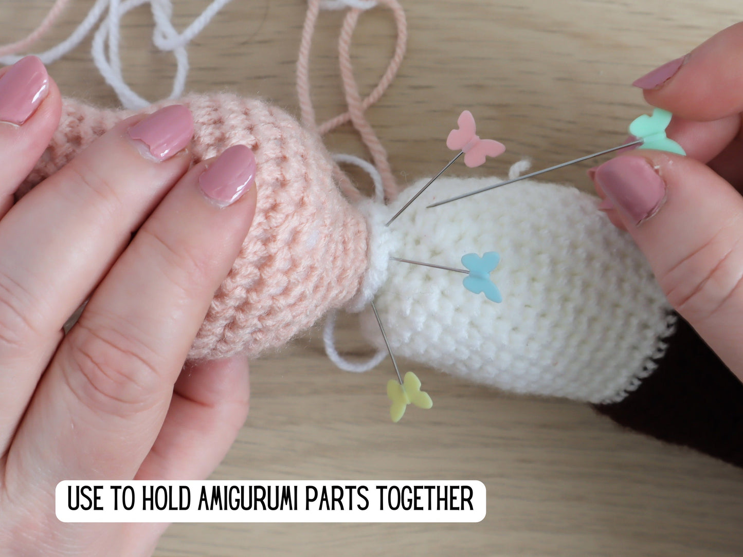 Pastel Butterfly sewing pins