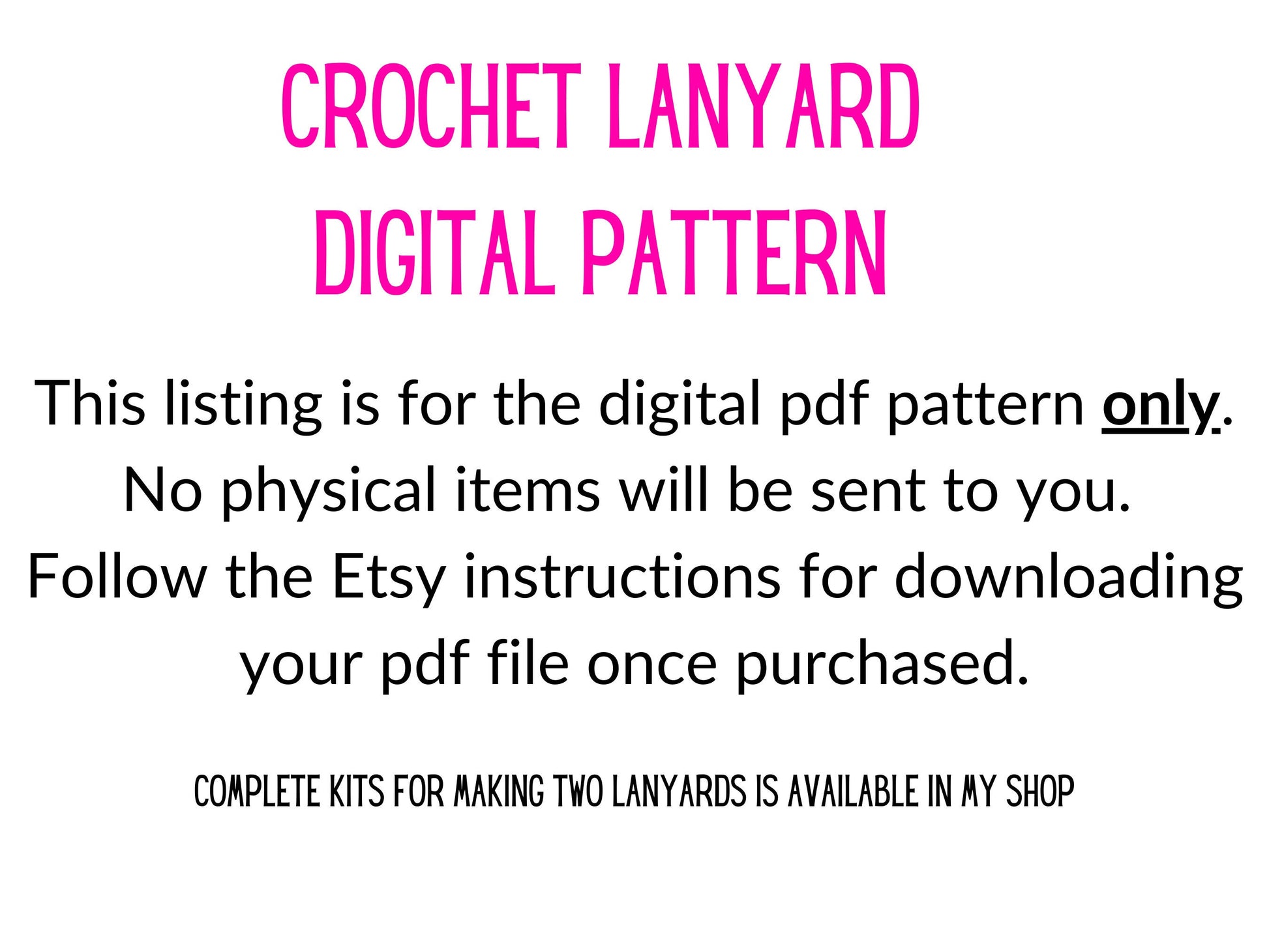 Lanyard Crochet Pattern