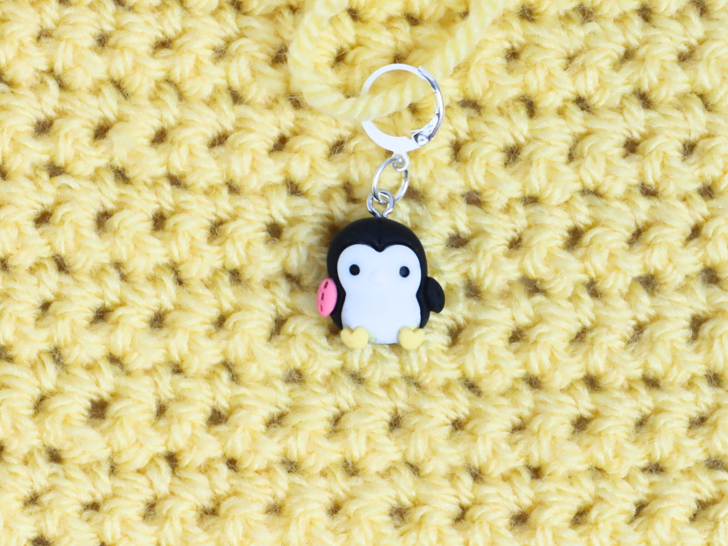 Cute Black Penguin Kawaii Stitch Marker