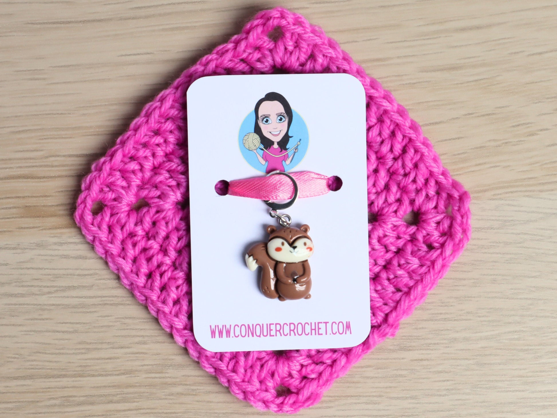 Cute Squirrel Kawaii Stitch Marker
