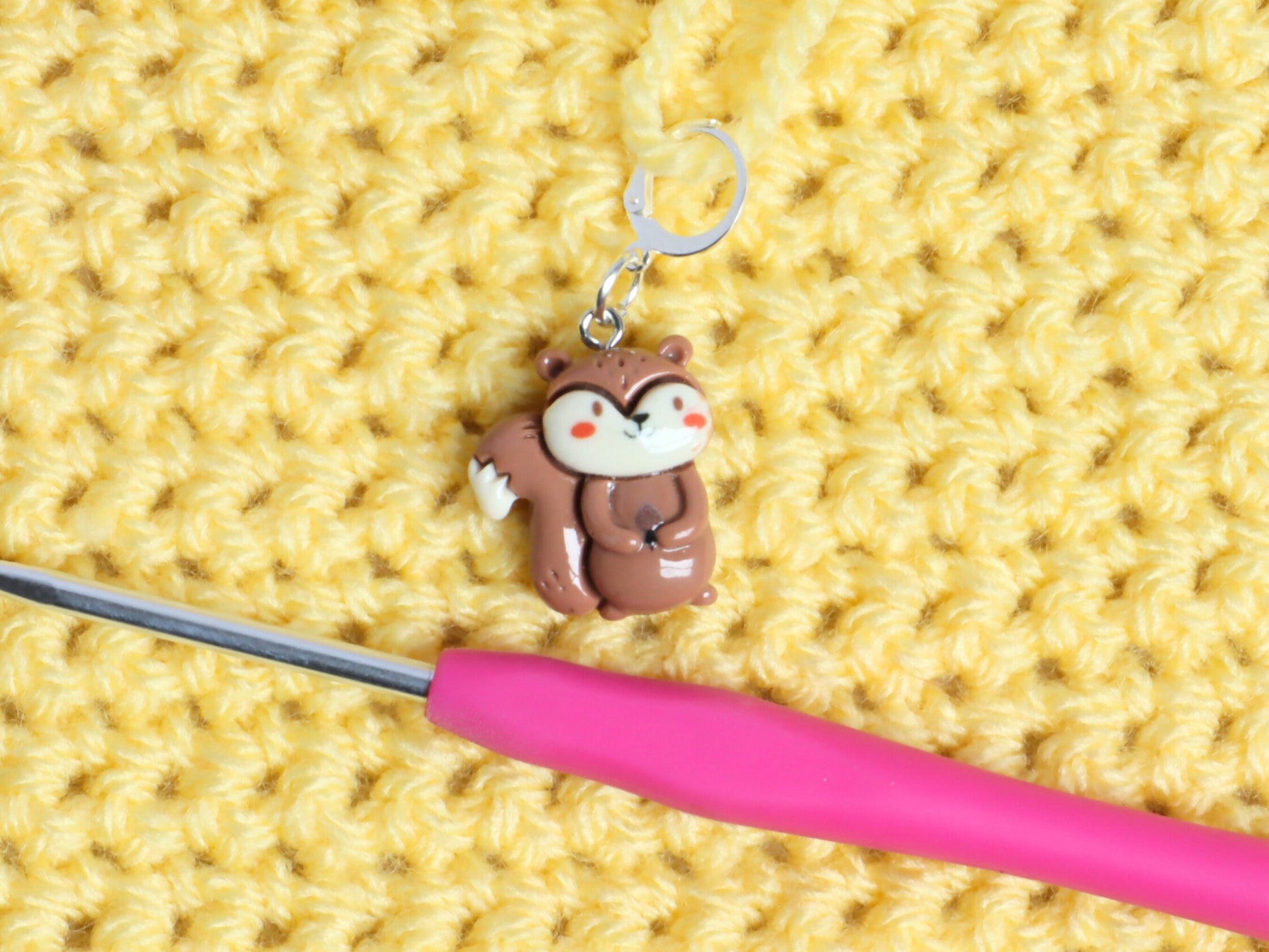 Cute Squirrel Kawaii Stitch Marker