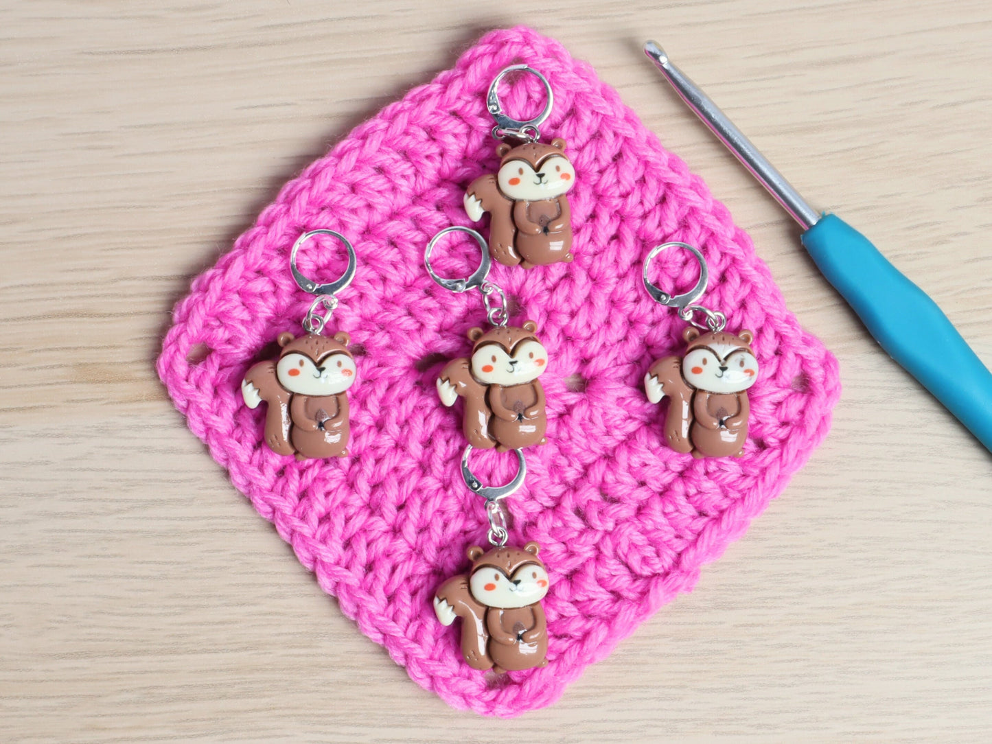 Cute Squirrel Kawaii Stitch Marker