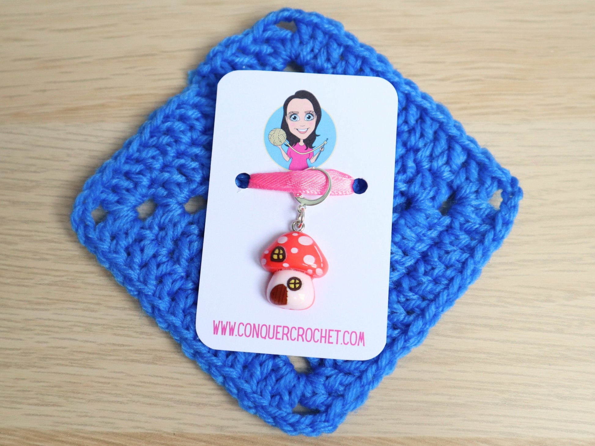 Cute Toadstool Cottage Kawaii Stitch Marker