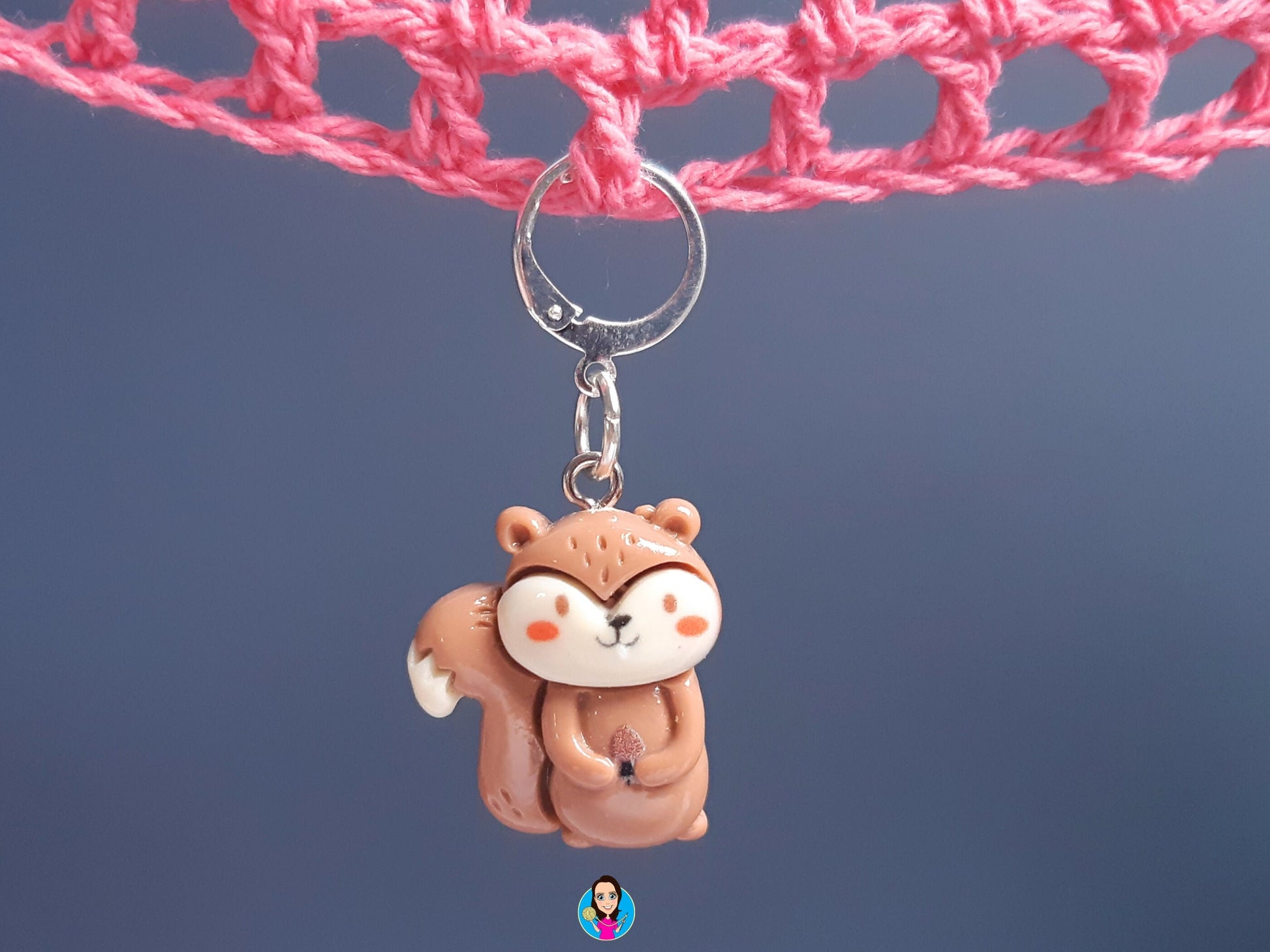 Cute Squirrel Kawaii Stitch Marker