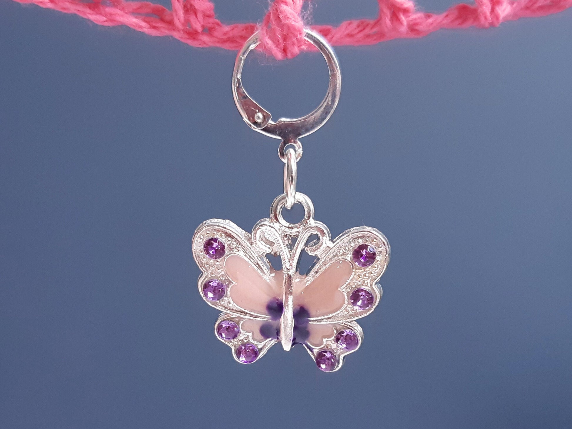 Butterfly Rhinestone Stitch Marker