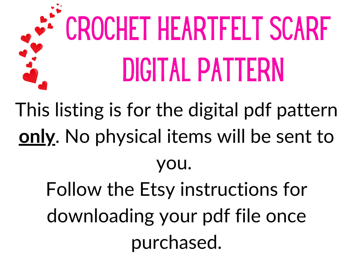 Heartfelt Scarf Crochet Pattern