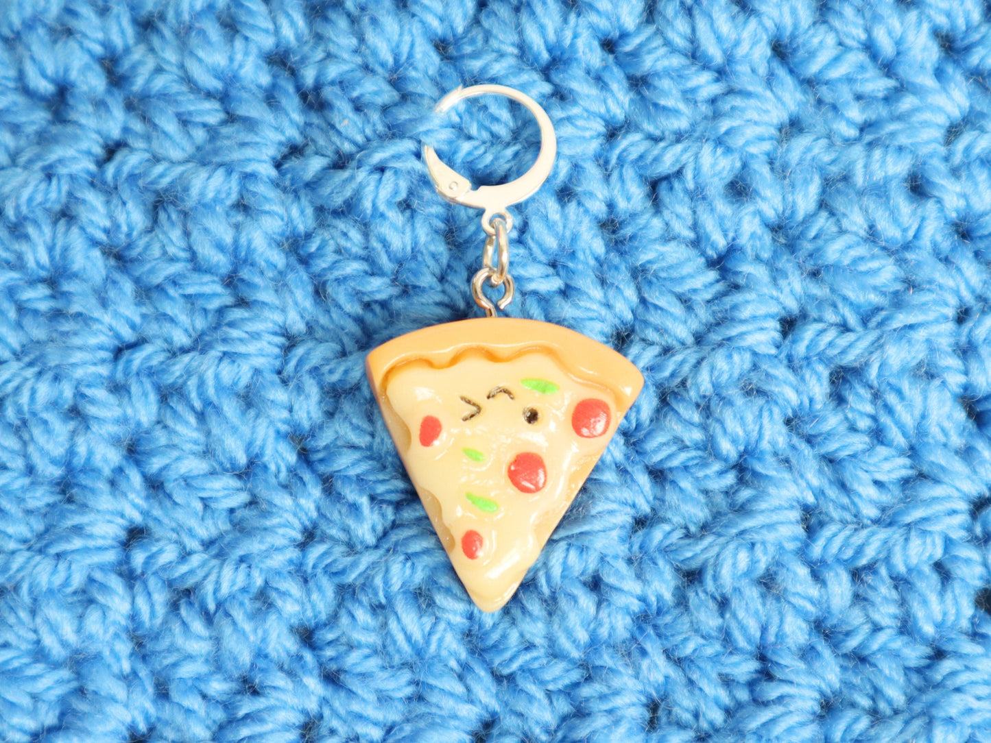Cute Smiling Pizza Kawaii Stitch Marker