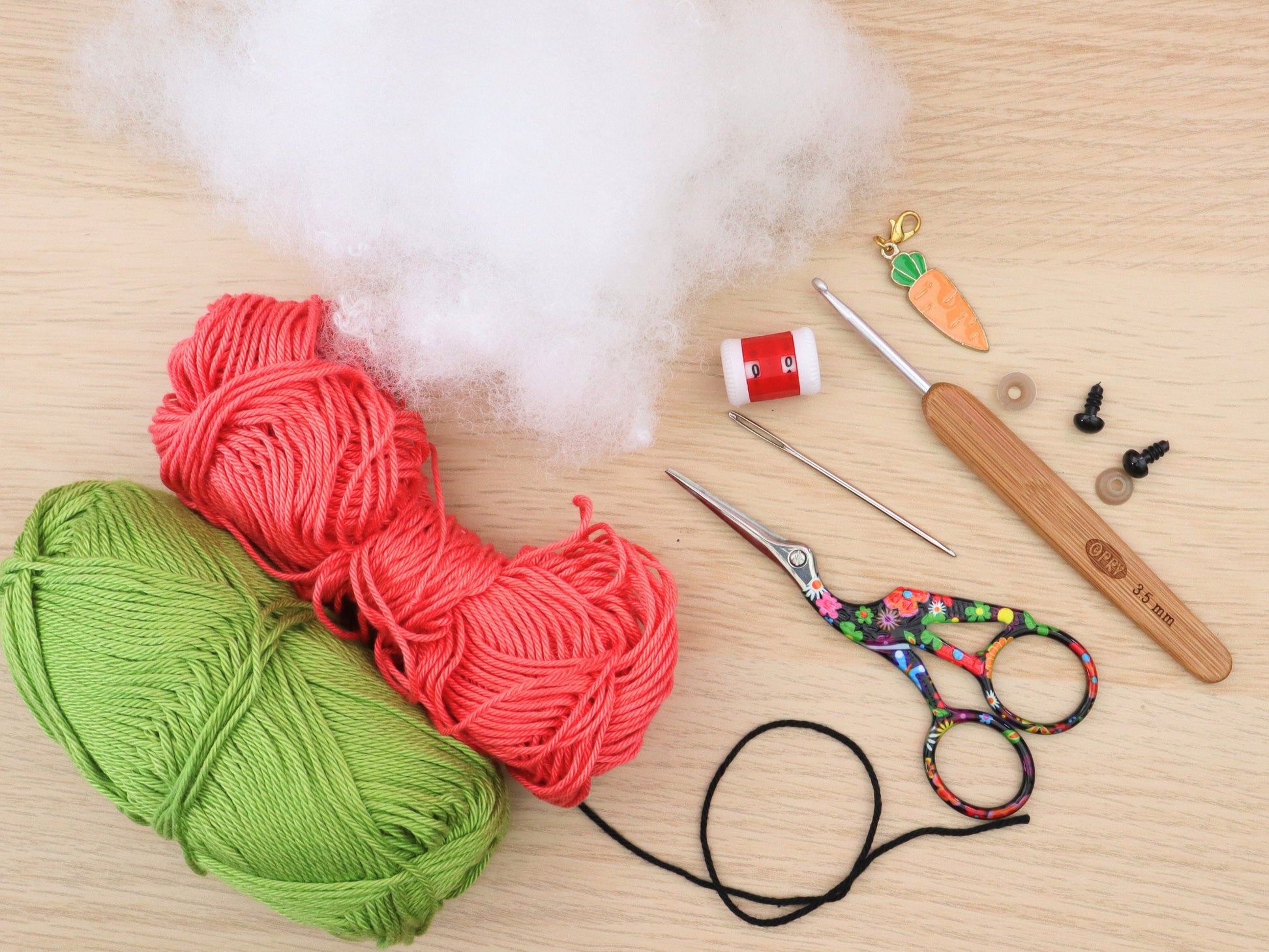 Carlos The Carrot Amigurumi Kawaii Crochet Pattern