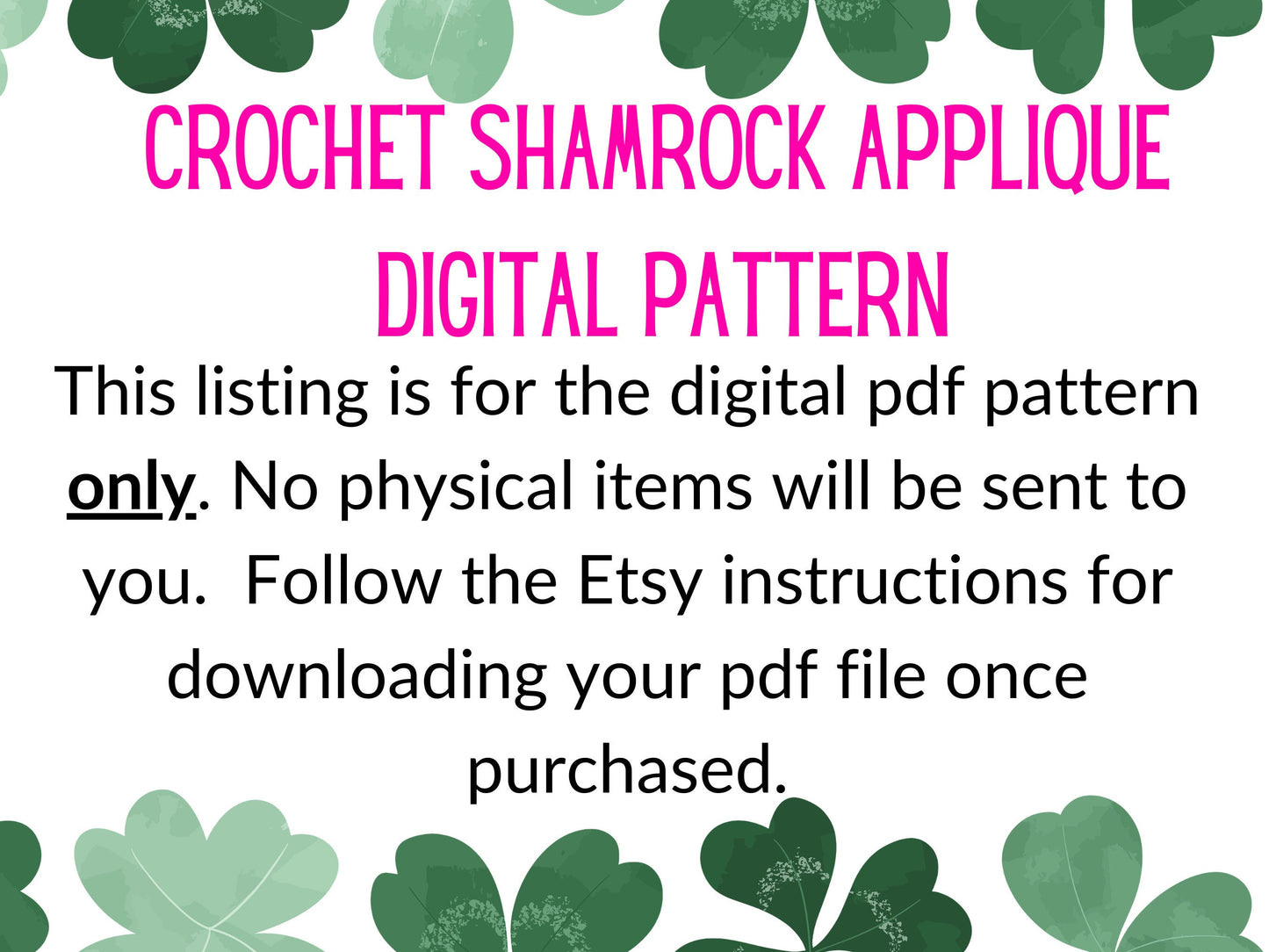 Shamrock Crochet Pattern