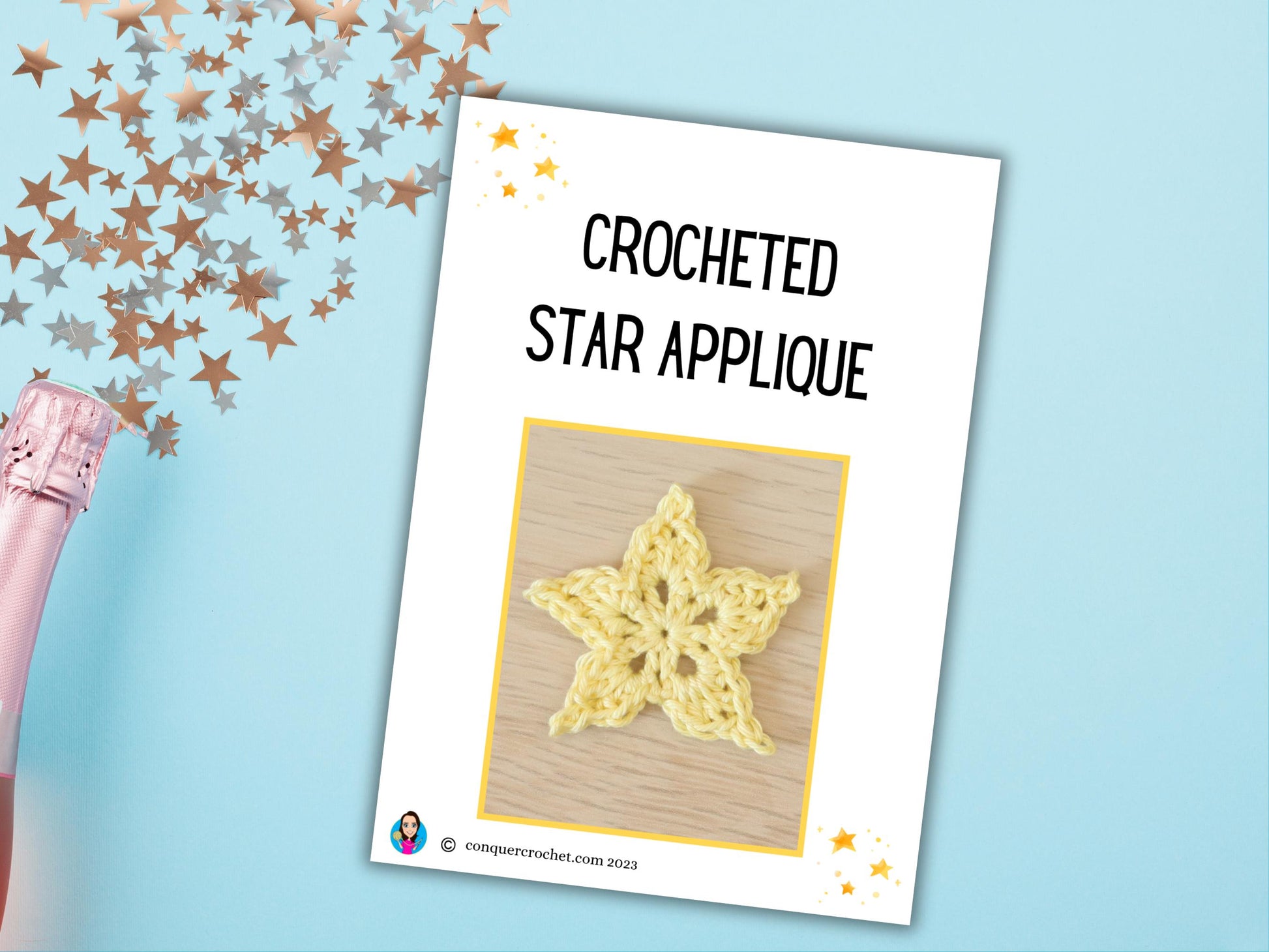 Star Applique Crochet Pattern