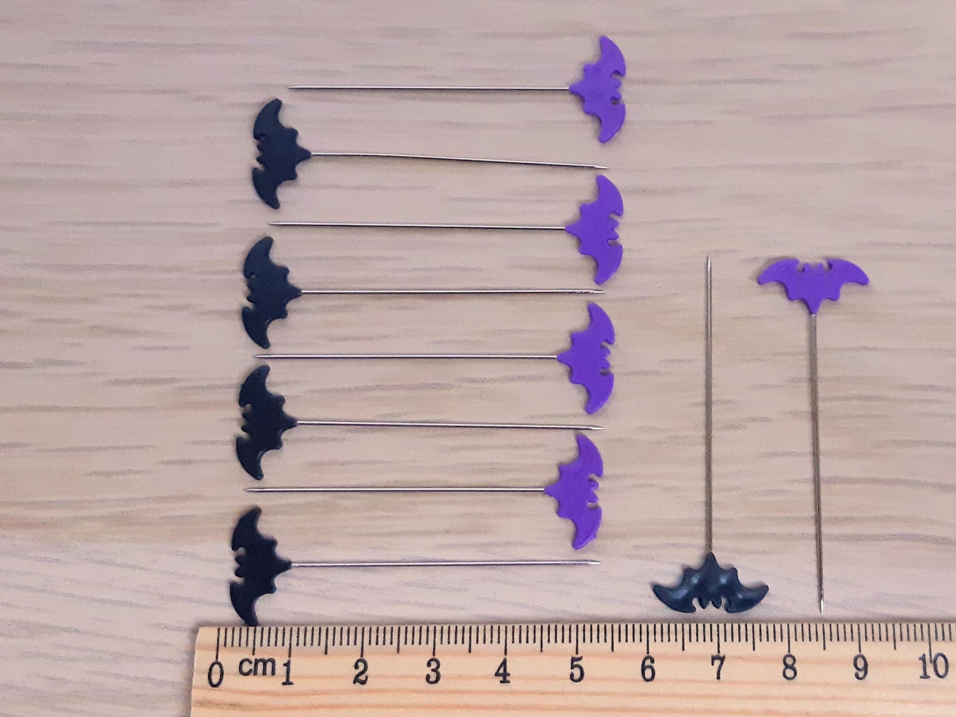Gothic Bat Sewing Pins