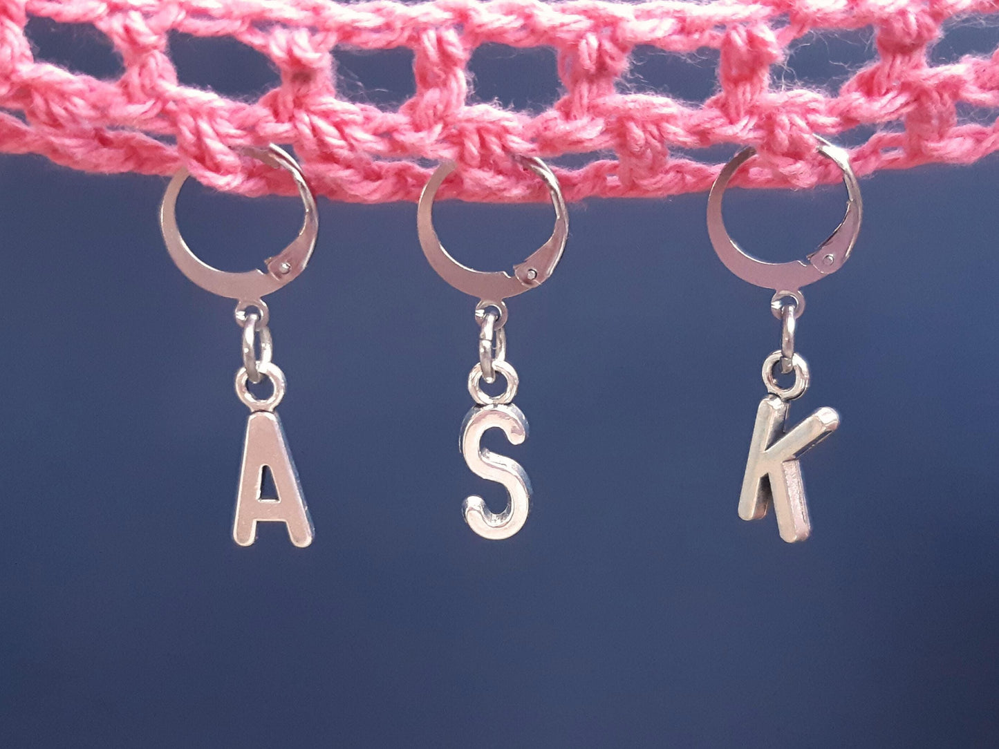 Personalised Initial Charm Stitch Marker