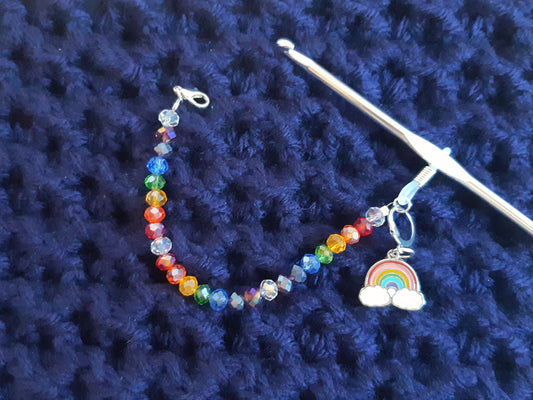Rainbow Crochet Hook Keeper Set