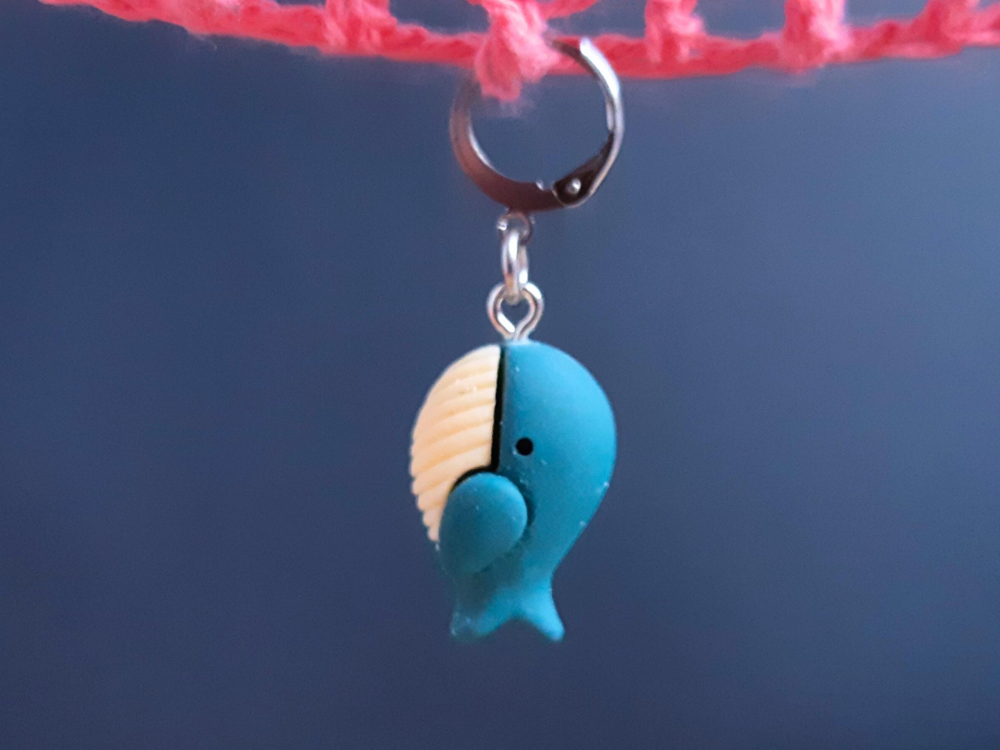 Blue Whale Resin Stitch Marker